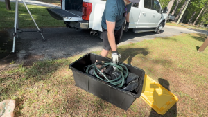 rv waste tote storage