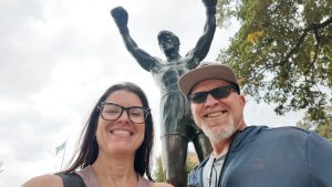 rocky statue