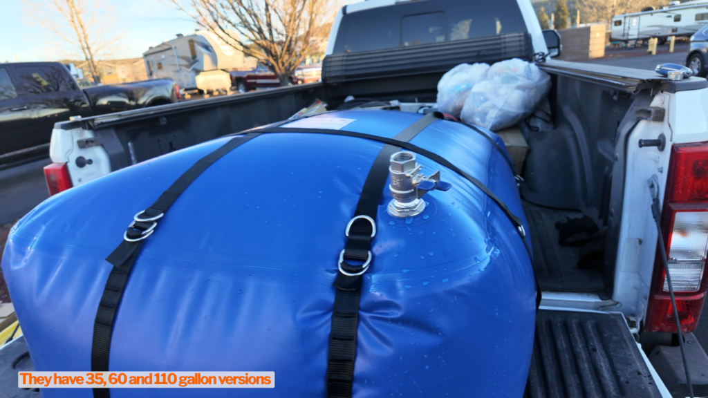 boondocking water bladder